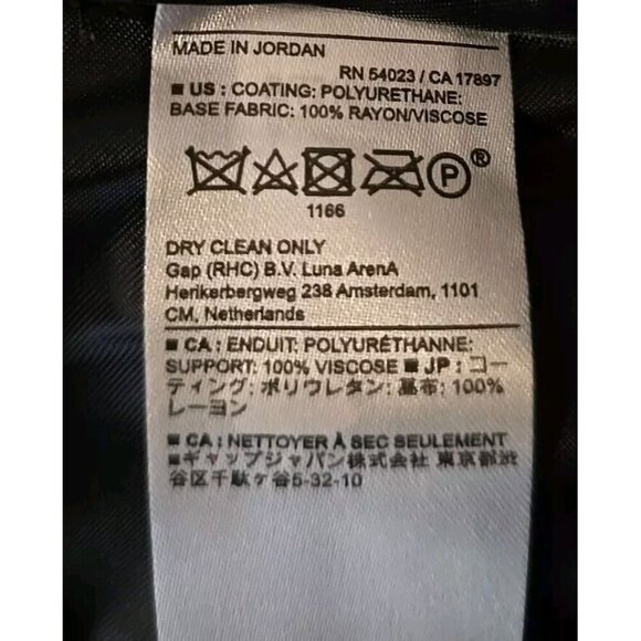 Banana Republic NWT Women's Black Vegan Leather Joggers Size 6 NEW t3 - Picture 6 of 8